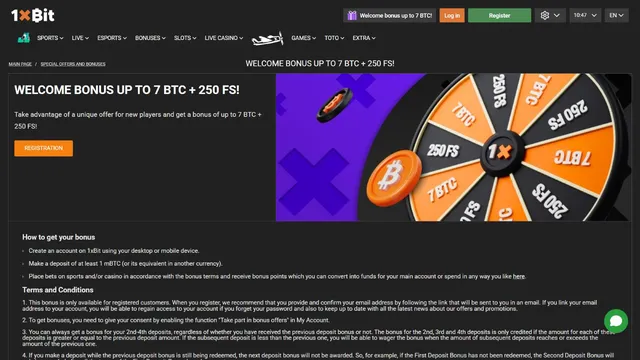 1xbit v casino welcome bonus