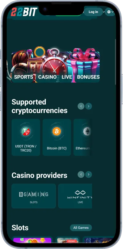 22Bit Casino phone top games