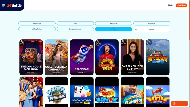 24bettle casino games