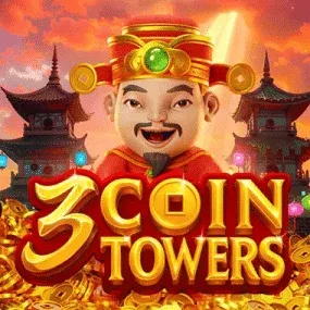 3 coin towers slot icon