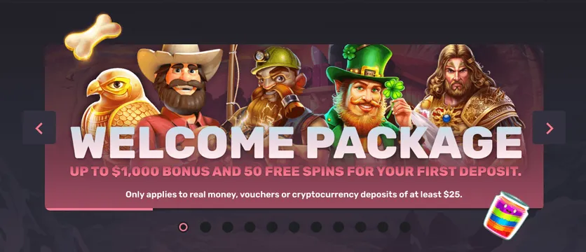500 casino welcome package