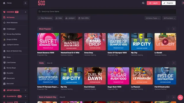 500 casino games