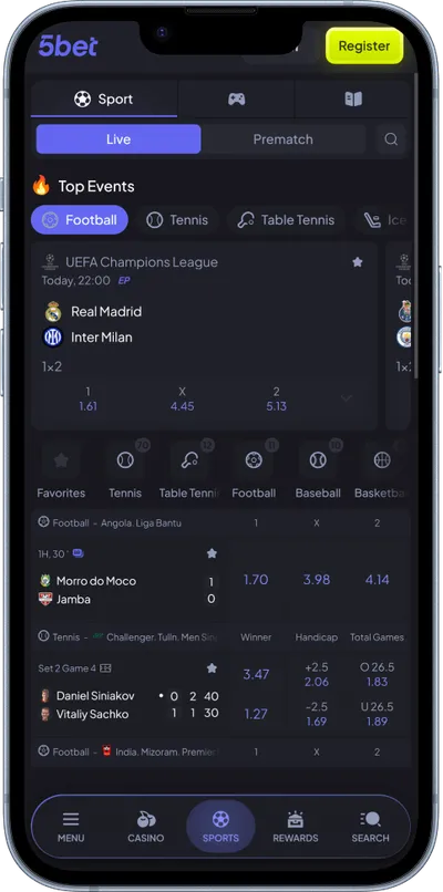 5bet casino phone sports betting