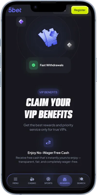 5bet casino phone vip bonuses