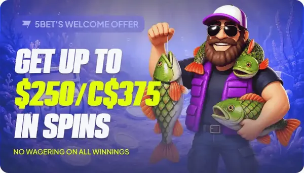 5bet casino welcome offer icon