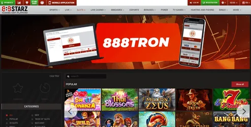888starz casino website screen