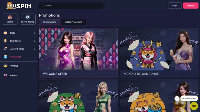 8spin casino promotions