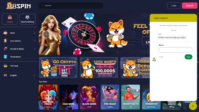 8spin casino support