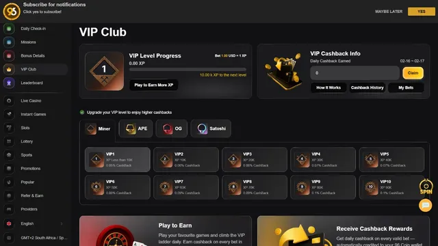 96 casino vip casino