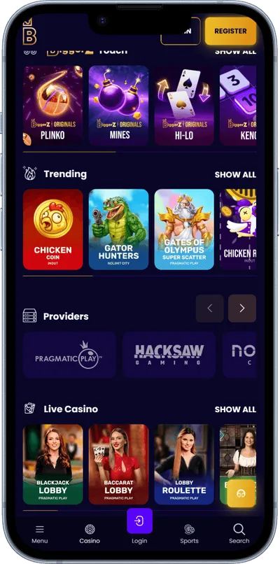 Biggerz Casino phone games