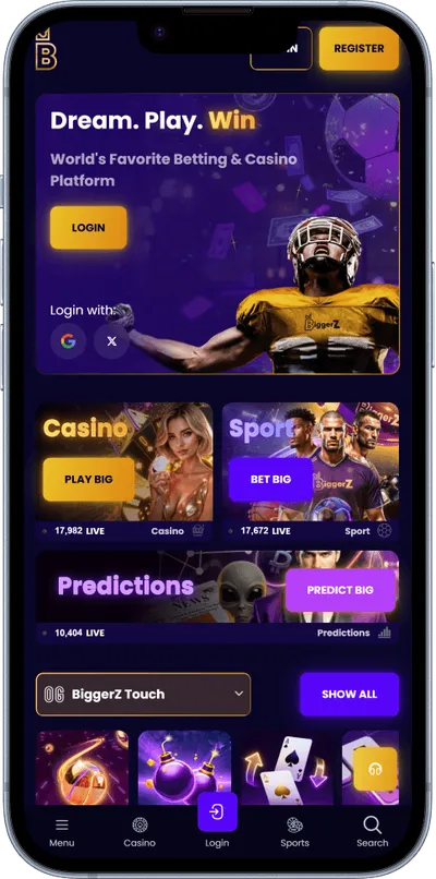 Biggerz Casino phone main
