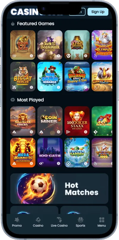 CasinoCat casino phone top games