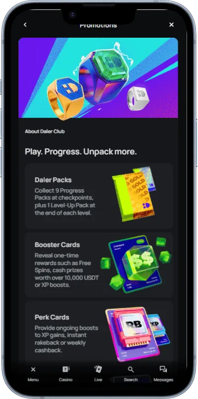 Daler Casino mobile promotions