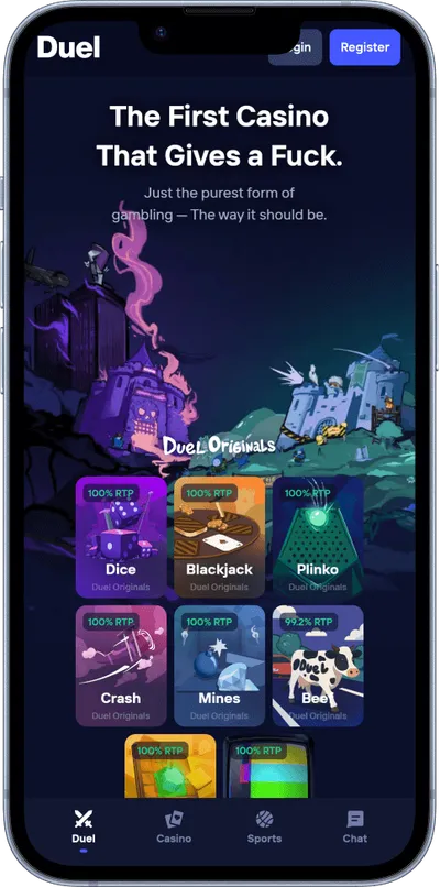 Duel Casino phone main
