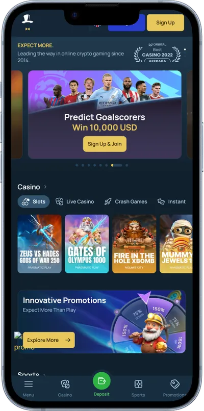 fortunejack casino phone screen promotions
