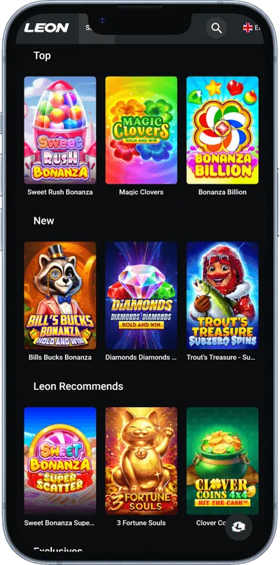 Leon Casino phone games