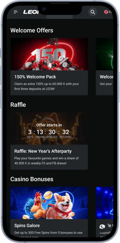 Leon Casino phone promo