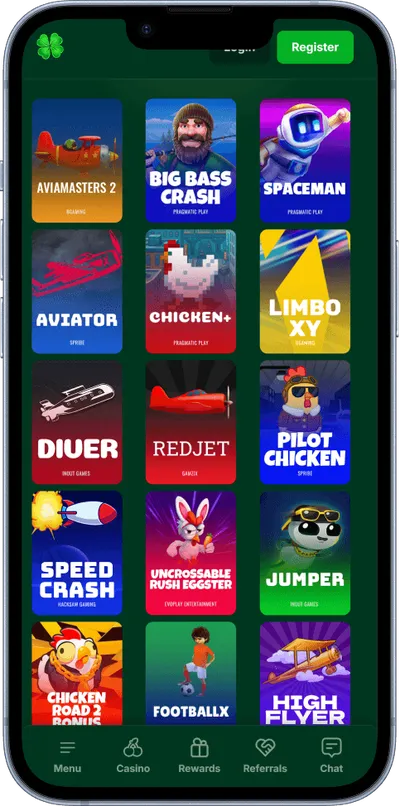 Lucky Fun Casino phone crash games