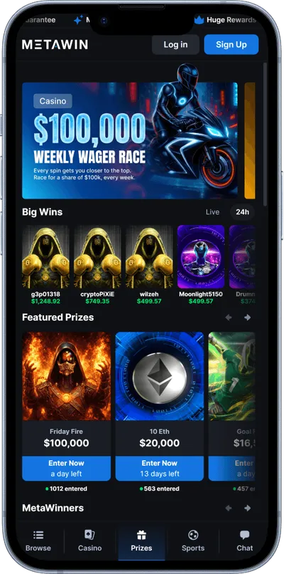 MetaWin Casino phone promo