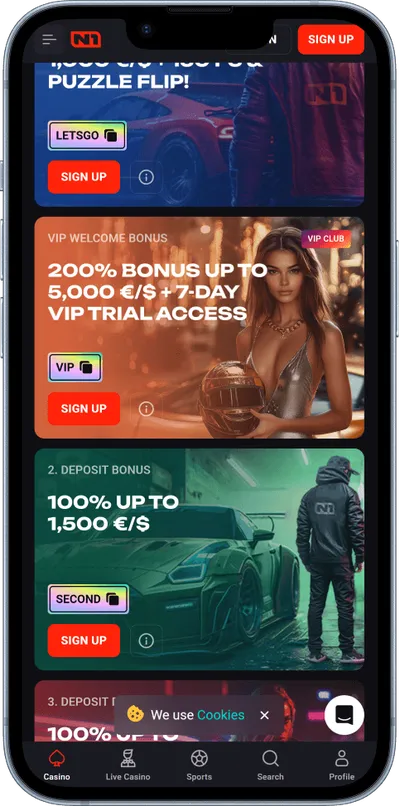 N1Bet Casino phone promotions