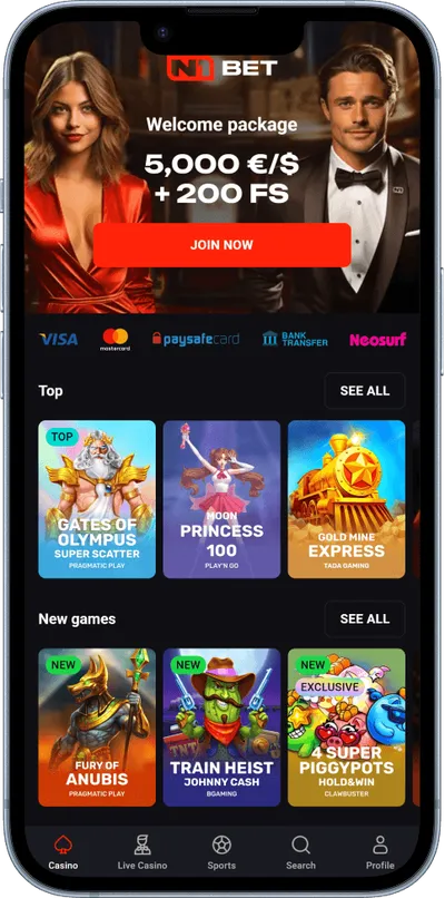 N1Bet Casino phone welcome offer