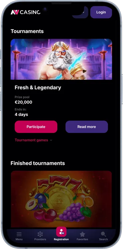 NV Casino phone screen tournaments