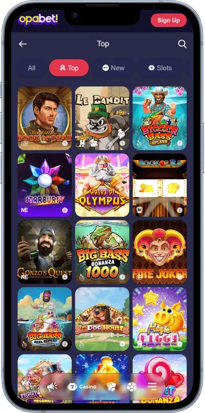 Opabet Сasino phone games