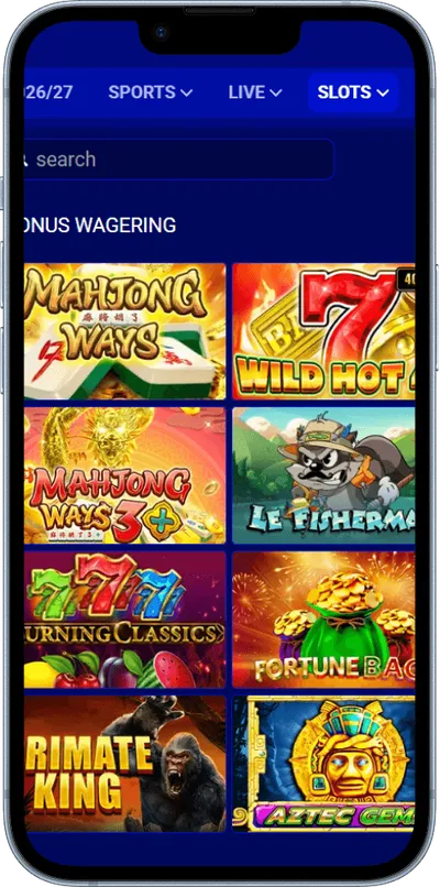 Paripesa Casino phone slots