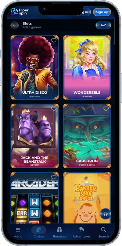 Piperspin Casino phone slots