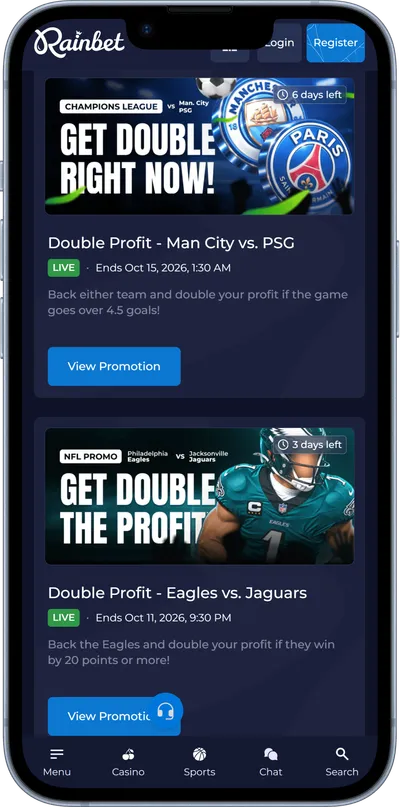 Rainbet Casino mobile promotions