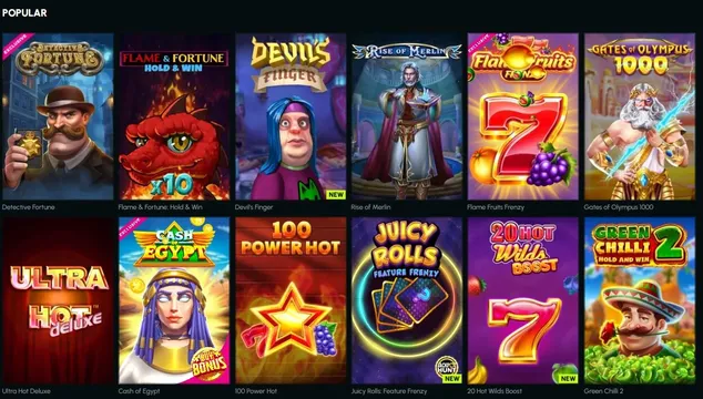 Slotexo casino popular games