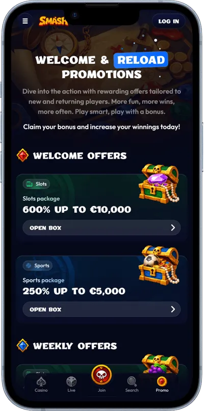 Smash Casino phone promotions