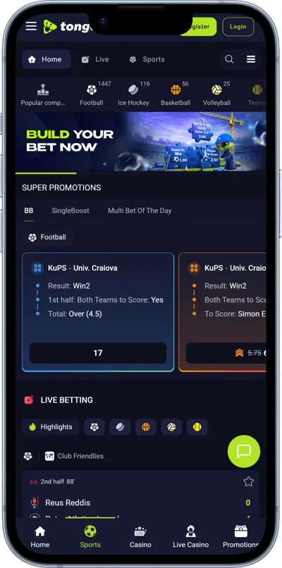 TongoBet Casino phone sports betting