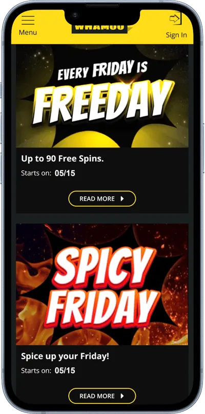 Whamoo Casino phone promo
