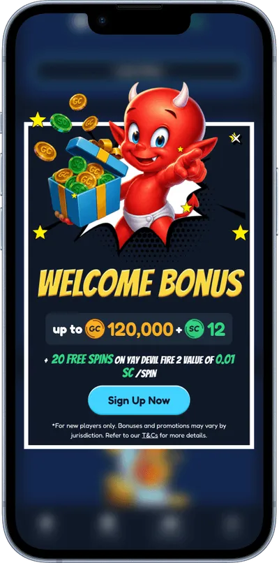 Yay Casino phone welcome bonus