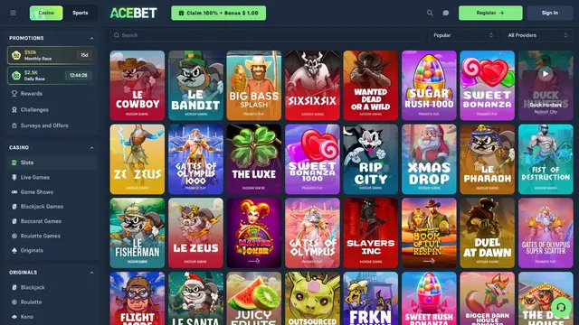 acebet casino games