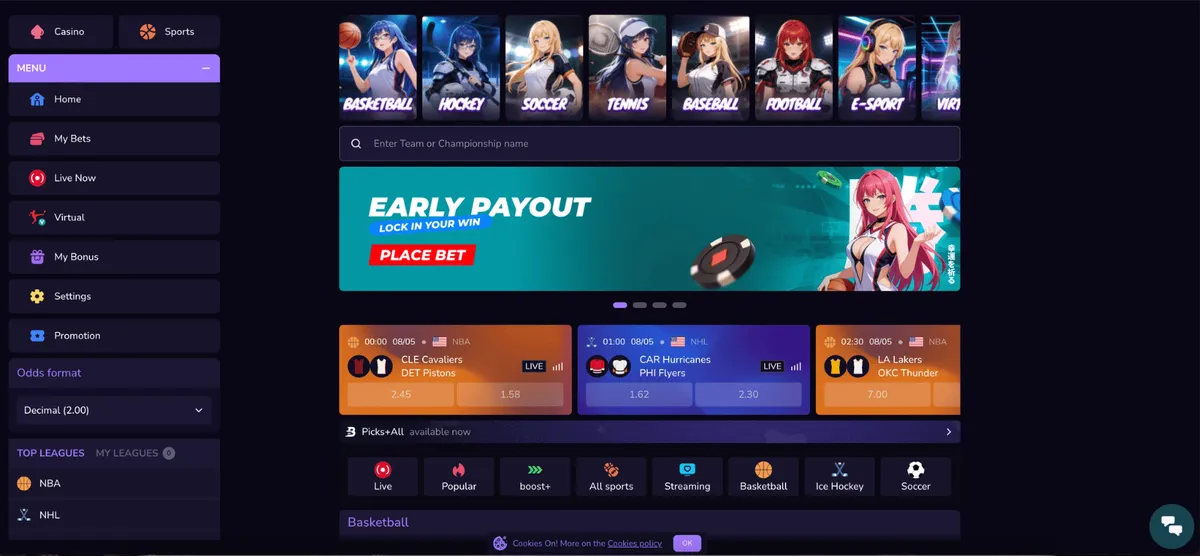 akibawin casino sportsbook icon