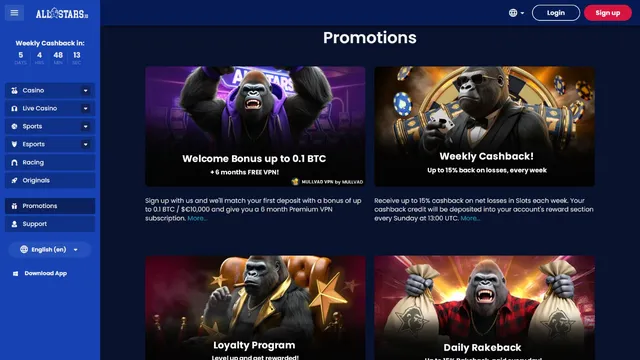 allstars casino promotions