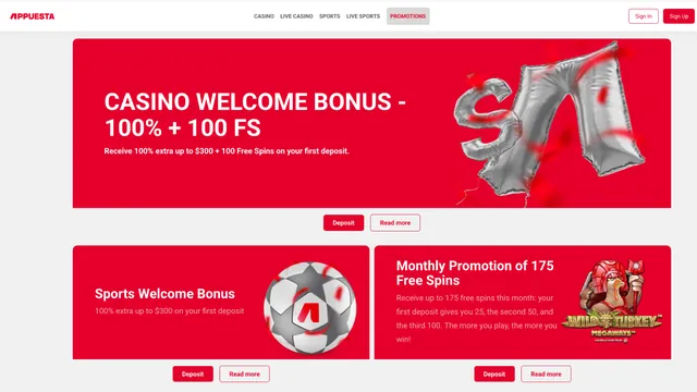 appuesta casino promotions