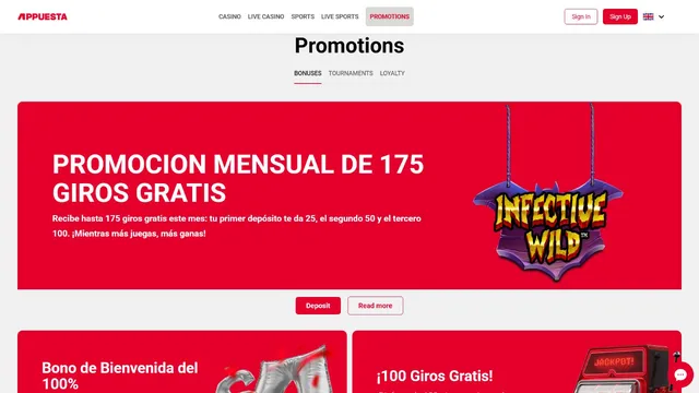 appuesta casino promotions