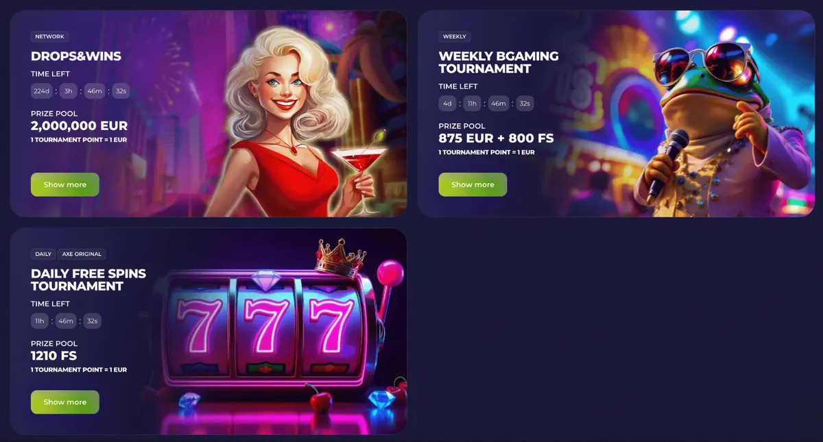 axe casino tournaments icon