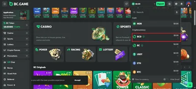 bc.game casino no deposit bonus icon