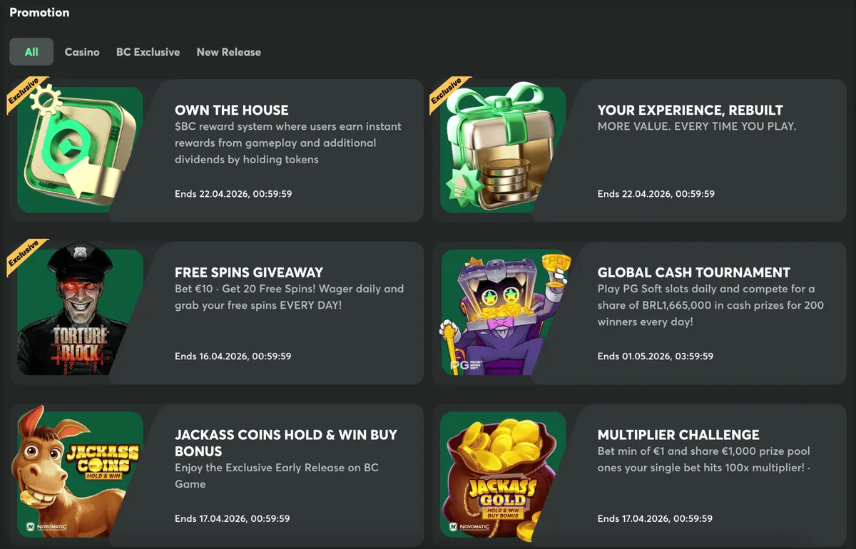 bc.game casino promotions