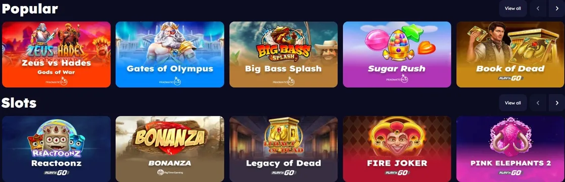 bet4slot casino games