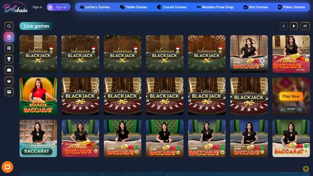 betchain v casino live games