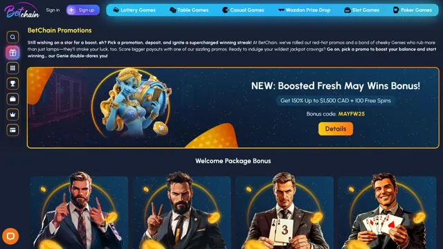 betchain v casino promotions