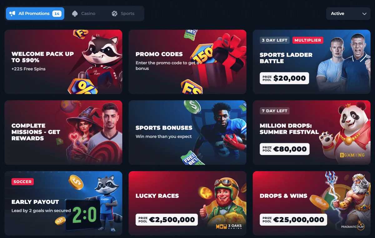 betfury casino promotions