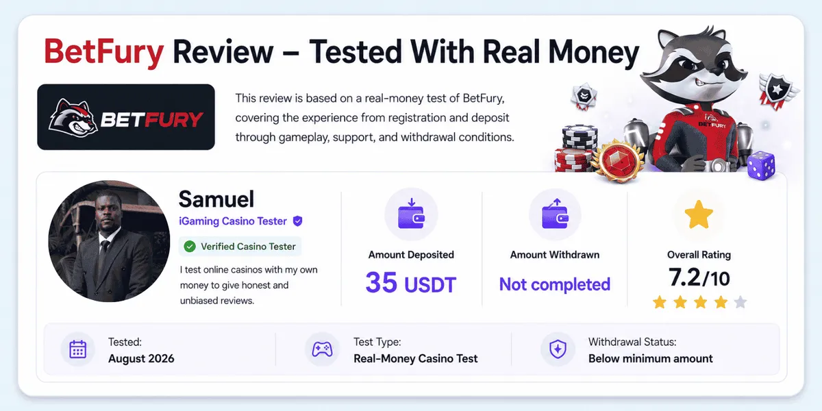 betfury casino test