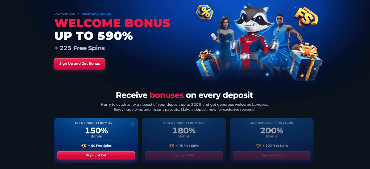 betfury casino welcome bonus