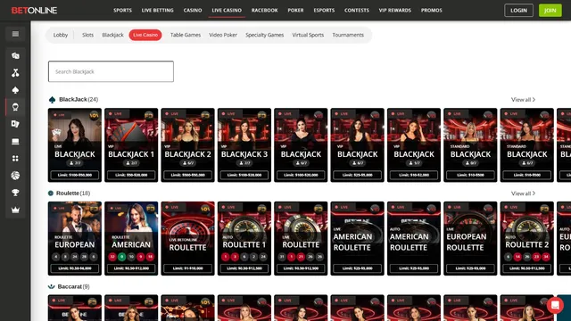betonline v2 casino live games